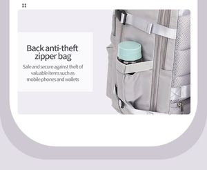 Sac à dos de voyage grand format approuvé pour les vols avec compartiment à chaussures, sac à dos extensible, sac à dos pour ordinateur portable de voyage - Product Image 5