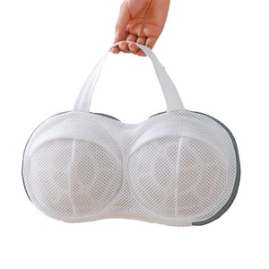 Bolsa de lavandería 3D para sujetadores con asas, protector de malla redonda para lavadora, para uso en el baño, material de poliéster - Product Image 5