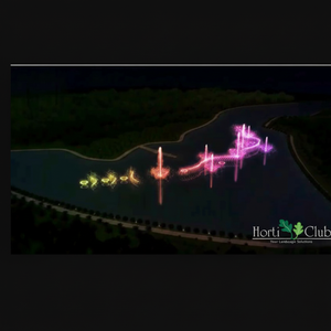 Fuente de Agua Musical Moderna para Exteriores con Espectáculo de Luces LED, Sistema de Fuente Multimedia de Acero Inoxidable de Fácil Instalación - Product Image 1