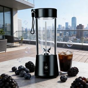 Licuadora Portátil para Auto con Carga USB de 400 ml, Libre de BPA, Grado Alimenticio, Bajo Ruido, Resistente, para Hacer Smoothies, con Batería Externa Turbo - Product Image 3