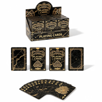 Cartes à jouer personnalisées avec logo, 12 jeux pour boîte de présentation avec estampage à chaud pour cadeaux promotionnels