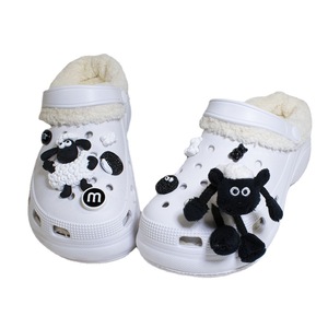Nuevos accesorios, <span class=keywords><strong>figura</strong></span> de cordero de felpa de dibujos animados, zapatos, accesorios decorativos de flores, hebilla de zapato extraíble - Product Image 5