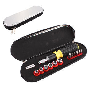 Pencil Box-shaped Promotional Hand Operated OEM Carbon Steel 14-Piece Ratchet <b>Tool</b> Set with <b>Tool</b> Box - Product Image 1