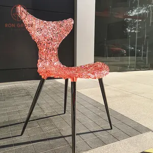 Premium new design high quality acrylic red fancy outdoor party crystal event wedding chairs events