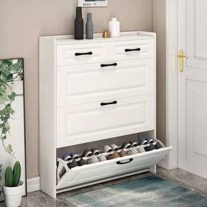 Armoire à chaussures blanche d'entrée étroit, étagère Simple à plusieurs niveaux, rotatif, présentoir à chaussures, armoire de rangement pour enfants, 1 pièce - Product Image 2