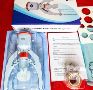 의료용품 플라스틱-알루미늄 합금 CNC 가공 일회용 포피 수술 스테이플러 포피 스테이플러 12mm 25mm - Product Image 4