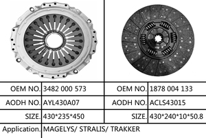 Disque d'embrayage de camion Terbon 1878004133 Kit d'embrayage 430mm couvercle d'embrayage 3482000573 pour IVECO MAGELYS/ STRALIS/ TRAKKER - Product Image 4