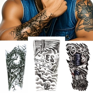<span class=keywords><strong>Tatuajes</strong></span> Temporales de Medio <span class=keywords><strong>Brazo</strong></span>, Adhesivos de Papel <span class=keywords><strong>para</strong></span> Manualidades, Impresos con Transferencia de Agua, Diseños Coloridos de Escorpión Negro, <span class=keywords><strong>Tatuajes</strong></span> Artísticos <span class=keywords><strong>para</strong></span> <span class=keywords><strong>Hombres</strong></span> - Product Image 1