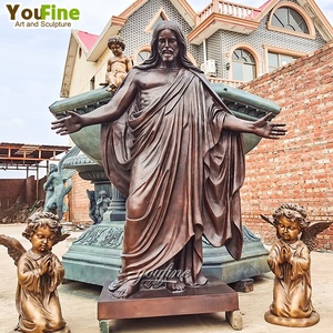 YOUFINE Life Size <b>Religious</b> Church Outdoor Garden Metal Bronze Jesus <b>Statues</b> Sculpture CYWBST-28 Bronze Jesus CYWBST-28 C - Product Image 4