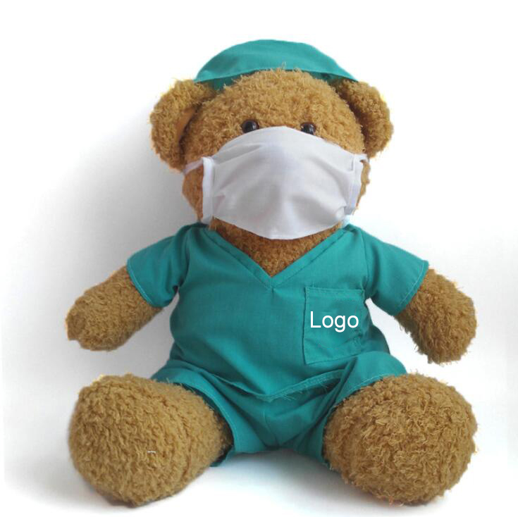 Custom Stuffed Animal Bears Doctor Nurse Teddy Bear Plush Toy for Medical School and Hospital