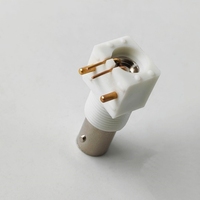 Connecteur coaxial BNC RF à angle droit de cloison femelle CCTV en plastique blanc pour montage sur PCB