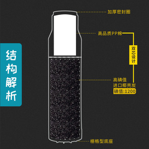 Cartucho de Filtro de Agua de Carbón Activado de Cáscara de Coco T33, 10 Pulgadas, Parte Superior Plana, Universal, Reemplazo para Consumo Directo - Product Image 4