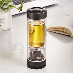 New Business Thermos Bottle Stainless Steel Thermos Mug Vacuum Flask Bottle With Tea Water Separation Strainer Infuser
