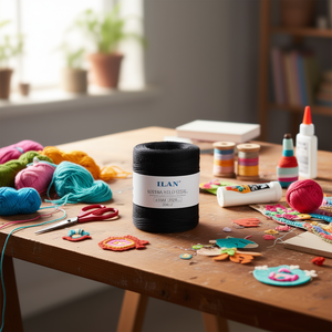 Spago di sisal Ilan, bobina da 2 mm, 250 g, nero, per progetti fai da te - Product Image 3