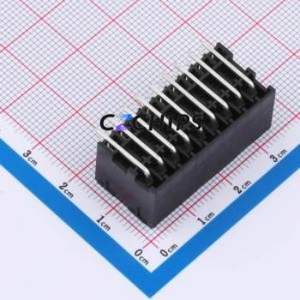 DB2ERHB-3.5-2*9P-BK Plug-in Terminal Block Bent Lead Through Hole,P=3.5mm Board-to-Board / Socket - Closed 2x9P 3.5mm Black - Product Image 2