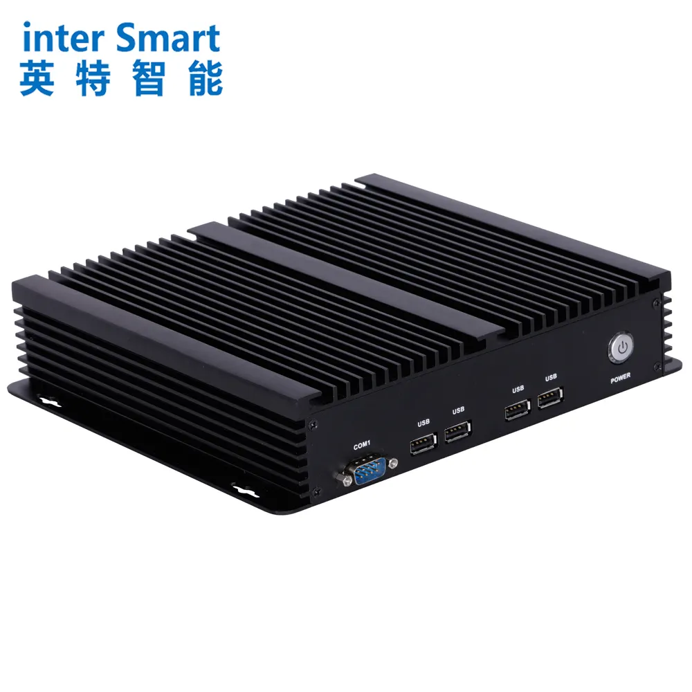 Inter Smart Intel 8th Gen i7 8550U DDR4 32Gb RAM Embedded Fanless Industrial PC With 6 RS232 And Wifi Blue tooth LPT Function