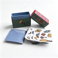 Cartes à Jouer en Papier Mini Format Drôle et Unique, Motif Dessin Animé, Personnalisables, Imprimées, Populaires, Idéales pour Fêtes, avec Boîte – Vente Chaude
