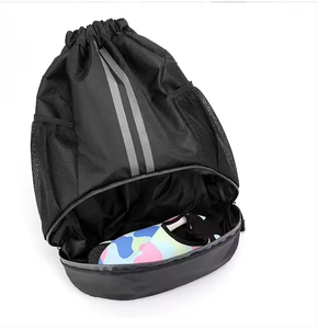 600D Waterproof Custom Logo Outdoor Gym Sport <b>Backpack</b> With Shoe Compartment Training Basketball Soccer <b>Drawstring</b> <b>Backpack</b> - Product Image 3