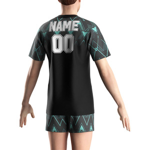 Odm Sublimation Muscle Bodybuilding Dry-Fit Crewneck T-shirt athlétique personnalisé pour hommes Mexico Jersey Pro Rugby Shirt - Product Image 6