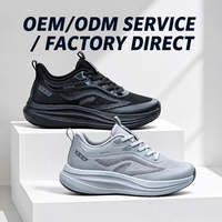 Chaussures de course personnalisées pour hommes, baskets respirantes en mesh, semelle souple, chaussures de sport / Fabrication directe OEM ODM