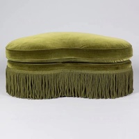 Yicheng En gros Ottoman rembourré vintage français en tissu, tabouret à chaussures et repose-pieds pour vestiaire, cabine d'essayage et salon