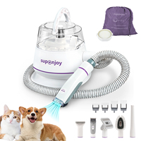 Nouvelle innovation 50W chien chat coupe-ongles Kit de toilettage pour animaux de compagnie tondeuse à Air nettoyant électrique rasoir à cheveux Kit d'aspirateur de toilettage pour animaux de compagnie