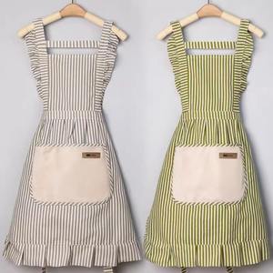 Grembiule da Chef Verde in Cotone e Pelle Stile Anni '40 - Product Image 4