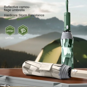 Paraguas Plegable Triple de Camuflaje, Apertura Automática, 55-61 cm, Regalo Publicitario Empresarial, Protección Solar, Resistente al Viento, para Viajes al Aire Libre - Product Image 2