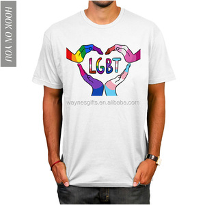 Custom <strong>Pride</strong> Rainbow Plain White T-shirts - Product Image 6