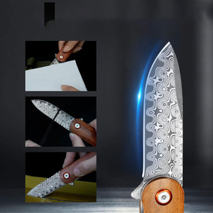 Couteau de chasse Bowie à lame dentelée en acier inoxydable de haute qualité, manche portable, couteau de poche pour le camping en plein air, vente en gros - Product Image 5