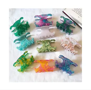 New Designer Custom Acetate Hair Claw Clips 8.5cm Medium Colorful High Quality Hair Accessories For Women