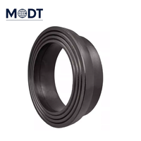 Adaptateur de raccordement à chaud DN500 personnalisé, à bride, tête hexagonale HDPE, pour usage sanitaire, technique d'injection OEM, MDT haute pression