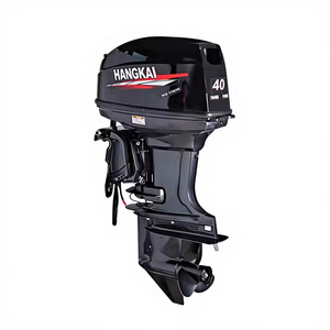 Nouveau moteur à essence 4 temps haute puissance 40 CV, refroidi par eau, commande manuelle de direction avant pour bateau commercial - Product Image 1