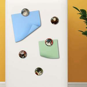 12 Pcs Eco-friendly Modern Glass Fridge Magnetic Stickers Cute Cat Design Kitchen Office <b>Whiteboard</b> Cabinet Dishwasher - Product Image 5