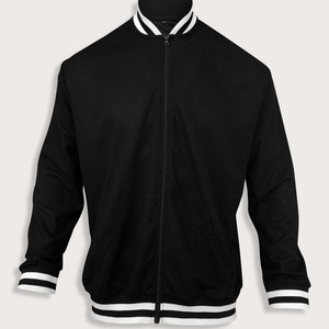 Chaqueta de Béisbol para Hombre, Tallas Grandes, con Cuello Alto, Forro Polar, Contraste de Color, Ecológica, Resistente al Viento, Transpirable, Color Personalizable - Product Image 2