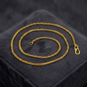 Wholesale 14K18K24K Micron Gold Plated Beaded Chain Necklaces, Modern Chain Design, Fashion Chains Necklaces, Brass Gold Chain. - Product Image 4