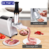 Machine à saucisses électrique en acier inoxydable pour la maison, hachoir à viande, accessoires de machine de transformation alimentaire, utilisation en cuisine, 800W