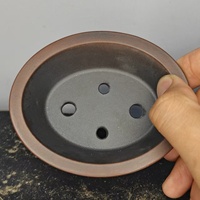 Pot à bonsaï Yixing en sable violet, style antique, fait main, de haute qualité, en forme de prune, en promotion
