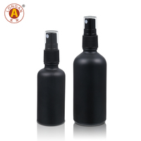 Flacon pulvérisateur de parfum en verre Boston rond de luxe personnalisé, vide, 50 ml, 100 ml, pour parfums et brumes corporelles, avec pompe