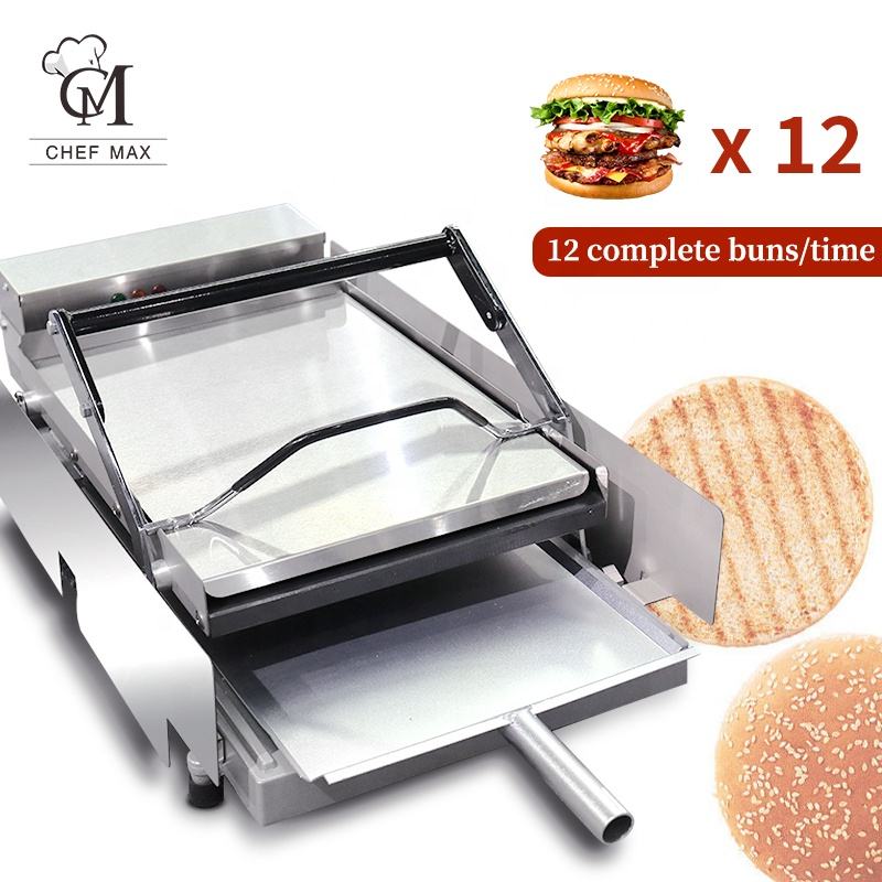 CE Countertop Double Layer Hamburger Bread Toaster Mcdonalds Electric  Automatic Burger Grill Machine Burger Bun Toaster