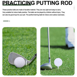 Balles de golf personnalisées de haute qualité à trois couches en Surlyn, logo personnalisé, forme plate, colorées, 2/3 pièces, durables, pour la practice de golf - Product Image 3