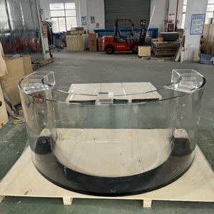 Luxe op maat gemaakte fabrikantprijs grote 1000 <span class=keywords><strong>gallon</strong></span> <span class=keywords><strong>75</strong></span> <span class=keywords><strong>gallon</strong></span> gebogen aquariumtank - Product Image 3