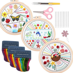 Kit de broderie classique à motifs personnalisés, kit de couture pour débutants, enfants et adultes, avec fils - Product Image 6