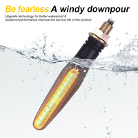 Clignotants avant de moto dynamiques 12V 24 LED 2025 – Feux séquentiels ambre/blanc – Garantie 2 ans – Personnalisation de la marque