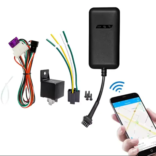 เครือข่าย GSM 2G GPS Tracker รถยนต์พร้อมการตัดรีเลย์ของเครื่องยนต์