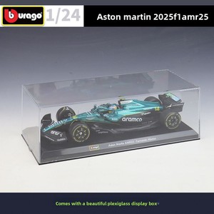 Burago 1:24 Modèle <span class=keywords><strong>Aston</strong></span> <span class=keywords><strong>Martin</strong></span> F1 AMR25 Formule 1 Véhicule de Simulation 14 #   18 #   Boîte de présentation pour voiture miniature Alonso Redbull - Product Image 4