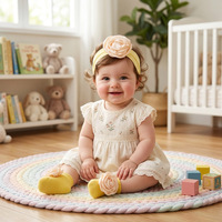 Set Ikat Rambut dan Kaus Kaki Bayi, Hiasan Bunga Besar yang Lucu, Set Bayi Serbaguna dan Nyaman