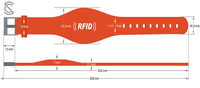 Pulsera de Silicona RFID HF de 13.56MHz, Resistente al Agua y a la Intemperie, con Impresión/Grabado/Relieve Personalizado, de Alta Calidad para Eventos Religiosos