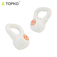 TOPKO Kettlebell professionnelle de haute qualité à usage domestique couleur noir et blanc Gym Fitness bouilloire cloches équipement de gymnastique Kettlebell