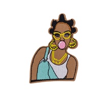 Patchs brodés Black Girl Magic, patchs thermocollants pour vêtements, sacs à dos, patchs artisanaux DIY pour vêtements